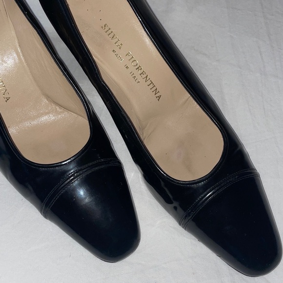 Italian Black Women's Pumps 9M - Picture 2 of 13